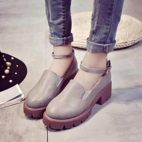 Chaussures de printemps femme en PU ronde étanche - Europe Ref 1001094