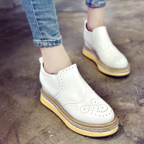 Chaussures de printemps femme en PU ronde étanche - Ref 1001104