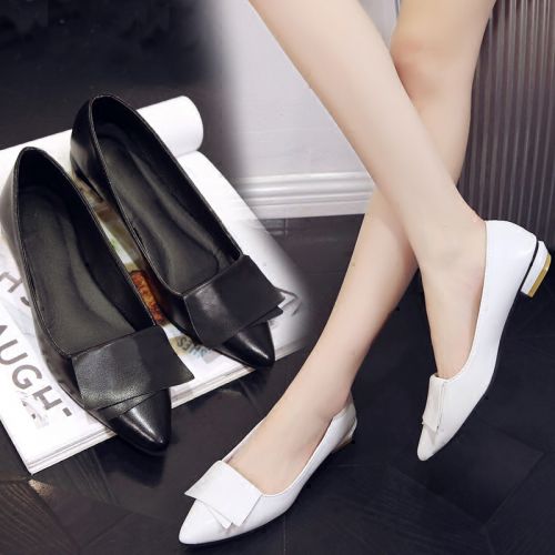 Chaussures de printemps femme en PU tête carrée ouverture profonde, - Europe semelle fond composite Ref 10011