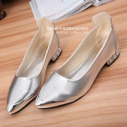 Chaussures de printemps femme en PU pointu ouverture profonde, - Europe Ref 1001152