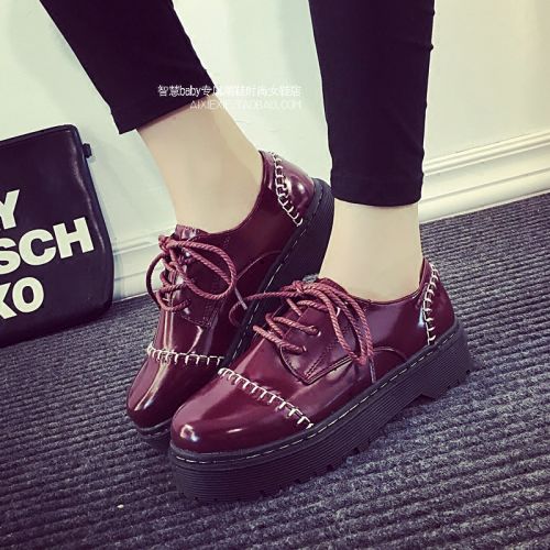 Chaussures de printemps femme en Manteau peinture ronde ouverture profonde, avec lacets, étanche - Europ