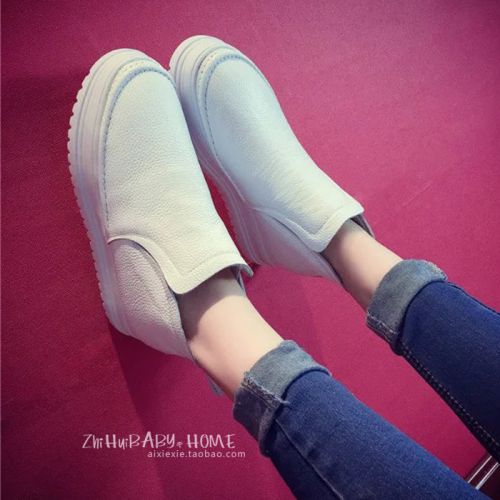 Chaussures de printemps femme en PU ronde étanche - Ref 1001189