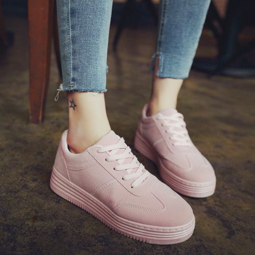Chaussures de printemps femme en ronde avec lacets, étanche - Ref 1001200