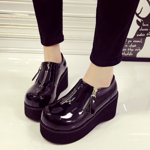 Chaussures de printemps femme en PU ronde - Ref 1001212