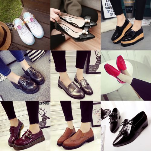 Chaussures de printemps femme en PU ronde ouverture profonde, avec lacets, creux, moraillon, paillette, arc, faux diama