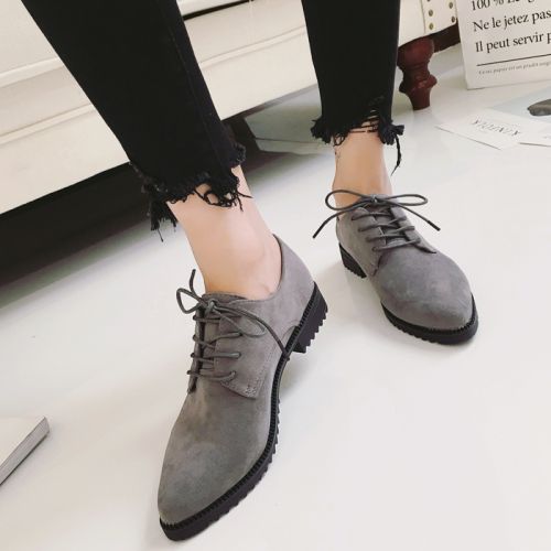 Chaussures de printemps femme en pointu avec lacets, - Ref 1001252