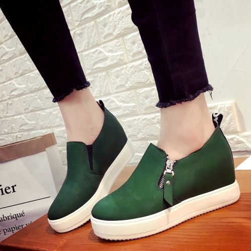 Chaussures de printemps femme en PU ronde Génoise, étanche - semelle plastique Ref 1001264