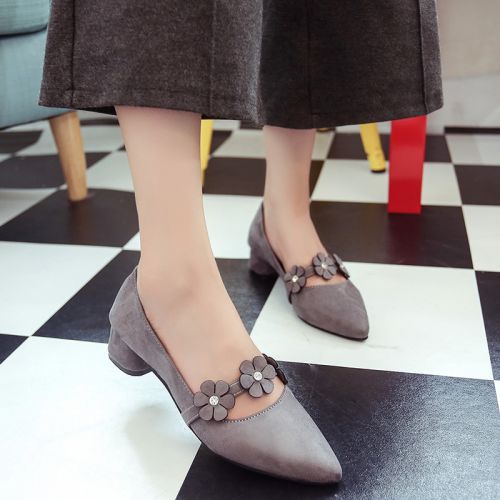 Chaussures de printemps femme en pointu ouverture profonde, Fleurs, - Europe Ref 1001345