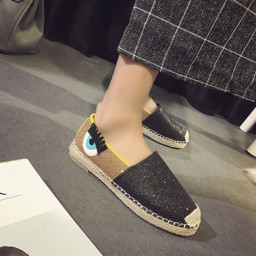 Chaussures de printemps femme en tissu Sequin ronde Modèles mélangées - loisir Ref 1001423