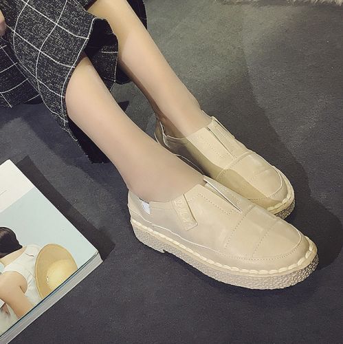 Chaussures de printemps femme en PU ronde Génoise, Style romain - loisir Ref 1001424