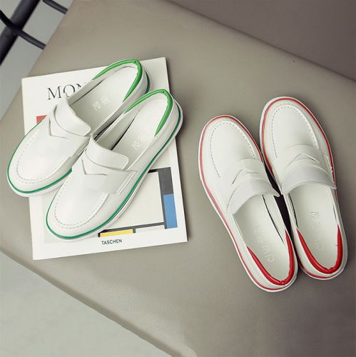 Chaussures de printemps femme en PU ronde Génoise - loisir Ref 1001427