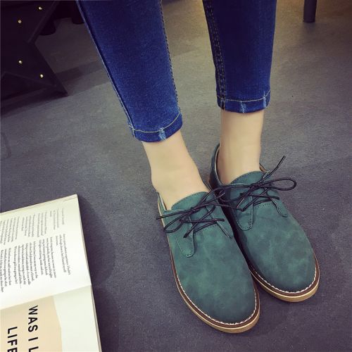 Chaussures de printemps femme en PU ronde avec lacets, Style romain, - Angleterre Ref 1001461