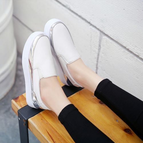 Chaussures de printemps femme en PU ronde Génoise - loisir Ref 1001470