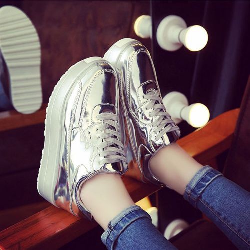 Chaussures de printemps femme en PU ronde avec lacets - loisir Ref 1001477