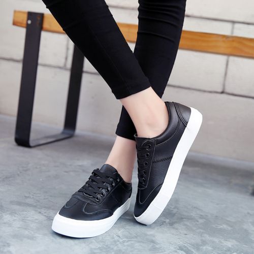 Chaussures de printemps femme en PU ronde avec lacets - loisir Ref 1001513