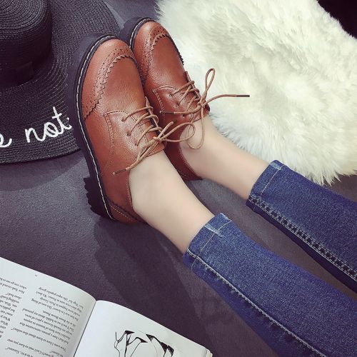 Chaussures de printemps femme en PU ronde - Ref 1001514