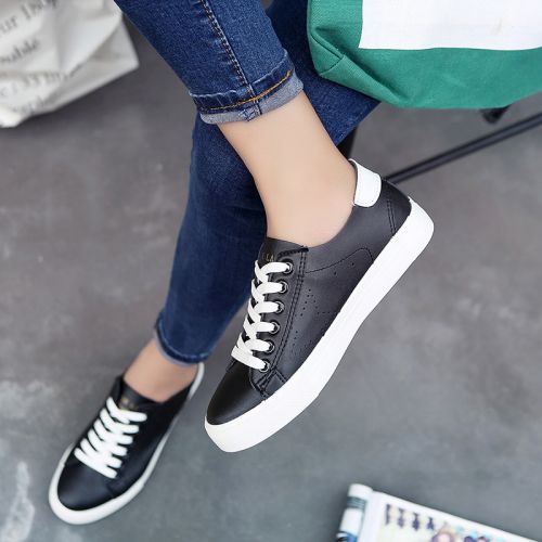 Chaussures de printemps femme en PU ronde avec lacets - loisir Ref 1001530