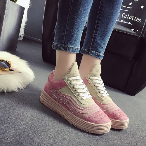 Chaussures de printemps femme en PU ronde Génoise, avec lacets, étanche - loisir Ref 1001549