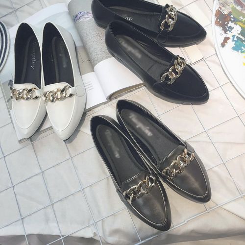 Chaussures de printemps femme en PU pointu ouverture profonde- loisir - Ref 1001556