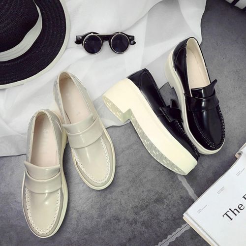 Chaussures de printemps femme en PU ronde étanche - Ref 1001573