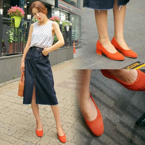 Chaussures de printemps femme en ronde - Ref 1001617
