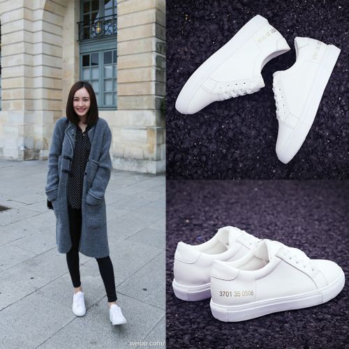 Chaussures de printemps femme en PU ronde avec lacets - collège Ref 1001668