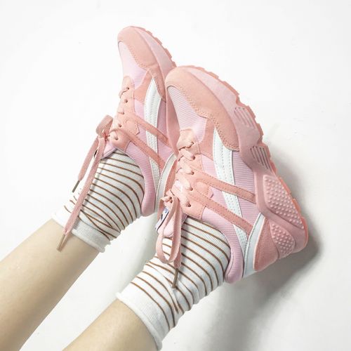 Chaussures de printemps femme en ronde avec lacets - Ref 1001679