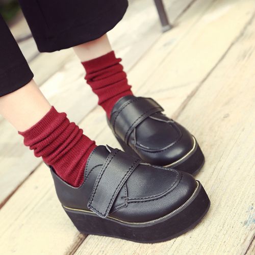 Chaussures de printemps femme en PU ronde Génoise - Ref 1001685