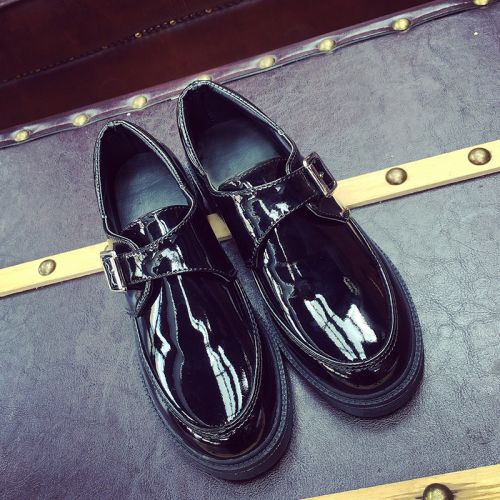 Chaussures de printemps femme en PU SONLARFU ronde ouverture profonde, moraillon - Angleterre semelle TPR Ref 