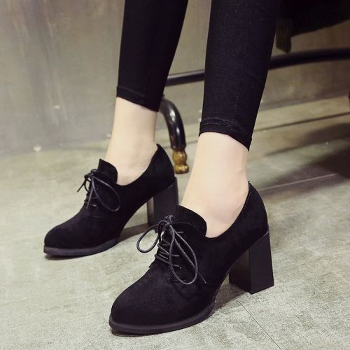 Chaussures de printemps femme en vache, Nubuck, ronde - semelle caoutchouc Ref 1001765