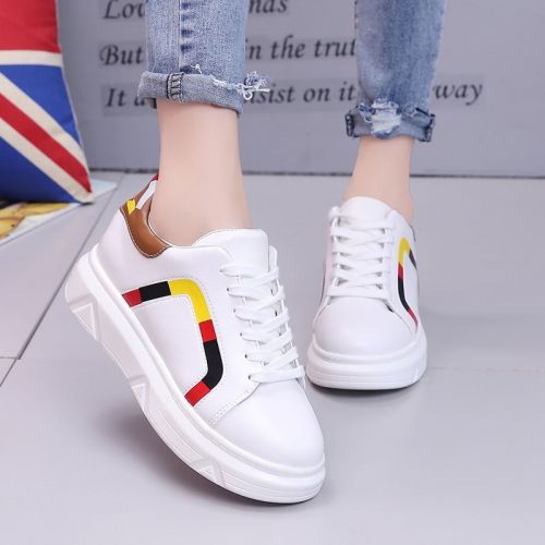 Chaussures de printemps femme en PU ronde avec lacets - semelle polyuréthane Ref 1001772