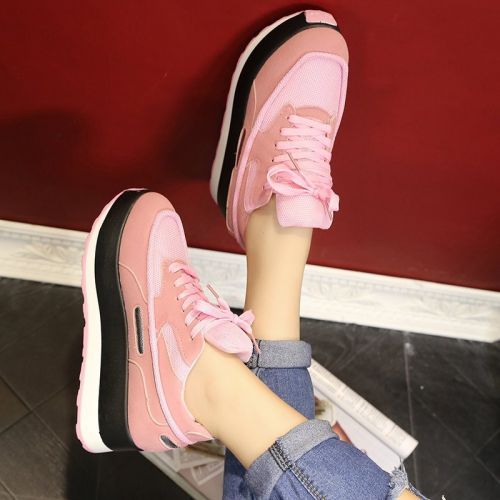 Chaussures de printemps femme en vache, Nubuck, ronde avec lacets - semelle caoutchouc Ref 1001798