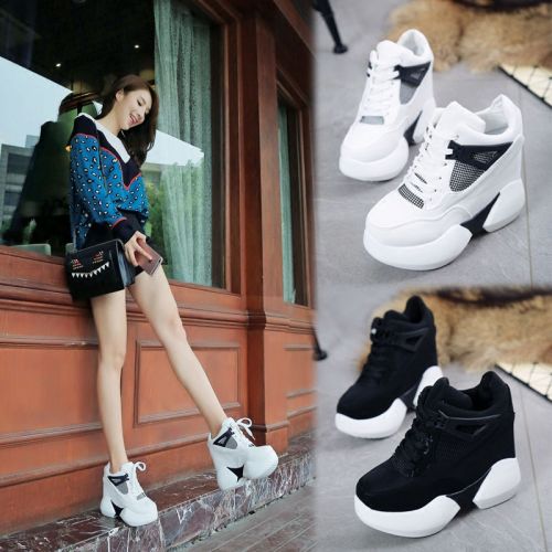 Chaussures de printemps femme en PU FURREZIO ronde étanche, Génoise, Wedges, Modèles mélangées, avec lacets - semelle polyu