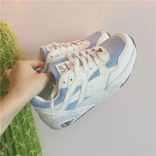 Chaussures de printemps femme en engrener ronde avec lacets, Modèles mélangées, - loisir semelle caoutchouc Re