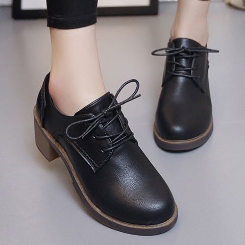 Chaussures de printemps femme en PU ronde étanche - loisir semelle TPR Ref 1001916