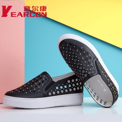 Chaussures de printemps femme en PU YEARCON ronde rivet - loisir semelle caoutchouc Ref 1002131