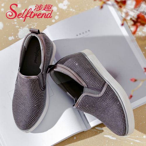 Chaussures de printemps femme en PU SELFTREND ronde étanche - loisir semelle caoutchouc Ref 1002241