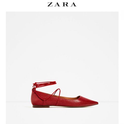 Chaussures de printemps femme en PU ZARA pointu avec lacets - Europe Ref 1002301