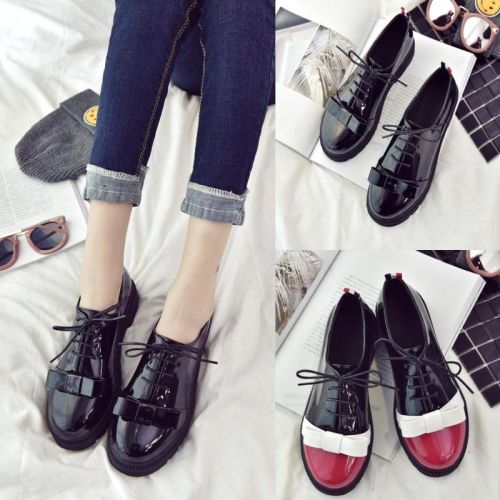 Chaussures de printemps femme en PU CRRCRRCRR ronde arc - Angleterre semelle caoutchouc Ref 1002331