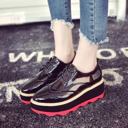 Chaussures de printemps femme en PU CRRCRRCRR pointu Wedges, Génoise - Angleterre semelle fond composite Ref 1002332