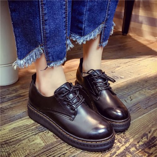 Chaussures de printemps femme en PU CRRCRRCRR ronde Génoise - semelle caoutchouc Ref 1002343