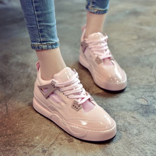 Chaussures de printemps femme en PU CRRCRRCRR ronde avec lacets, engrener - semelle caoutchouc Ref 1002350