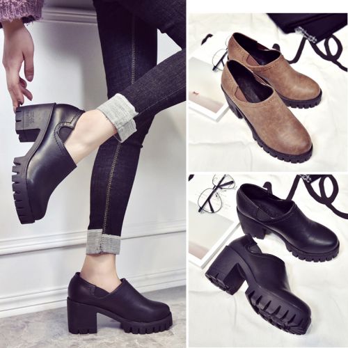 Chaussures de printemps femme en PU CRRCRRCRR ronde - semelle caoutchouc Ref 1002414