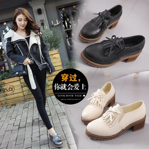 Chaussures de printemps femme en PU FURREZIO ronde houppe, - semelle caoutchouc Ref 1002450