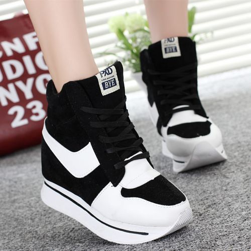 Chaussures de printemps femme en FURREZIO ronde ouverture profonde, avec lacets, Wedges, Génoise, étanche - semel