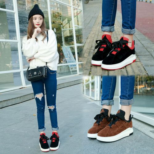 Chaussures de printemps femme en FURREZIO ronde avec lacets, Modèles mélangées, Wedges, Génoise, étanche - semelle po