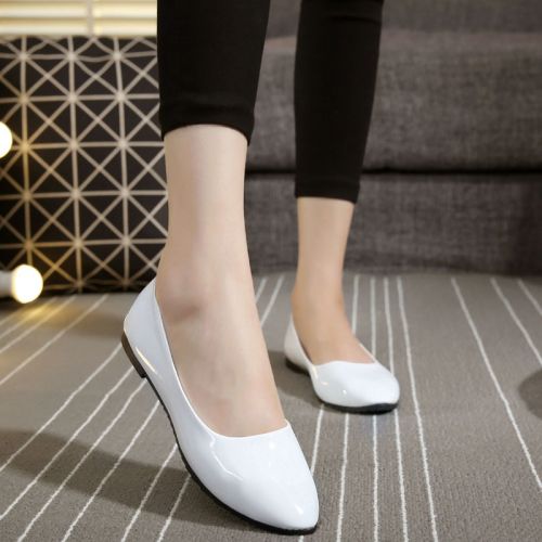 Chaussures de printemps femme en PU pointu bracelet anneau pied - semelle caoutchouc Ref 1002538