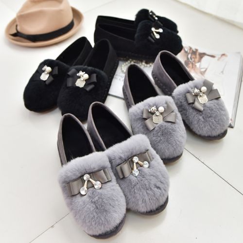 Chaussures de printemps femme en FURREZIO ronde ouverture profonde- semelle caoutchouc - Ref 1002554