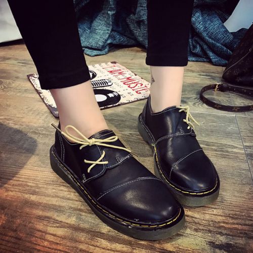 Chaussures de printemps femme en PU FURREZIO ronde avec lacets - japonais semelle TPR Ref 1002555
