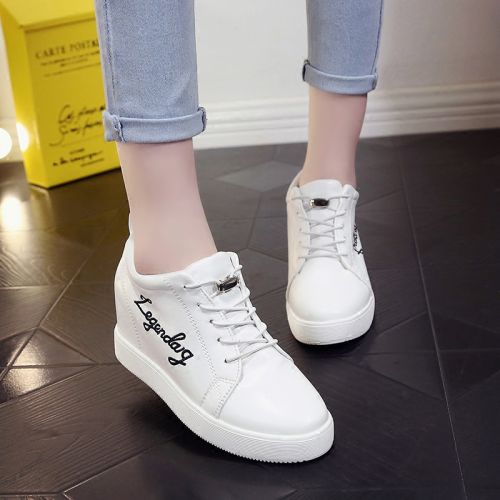 Chaussures de printemps femme en PU ronde avec lacets - semelle caoutchouc Ref 1002580